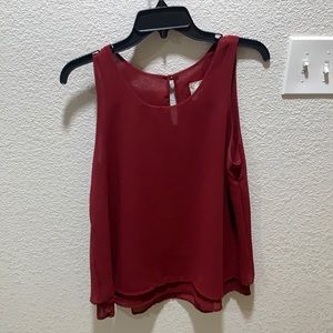Maroon top